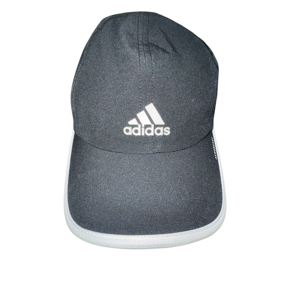 Adidas Aeroready Strapback Hat Black One Size 3 Stripes White Trim